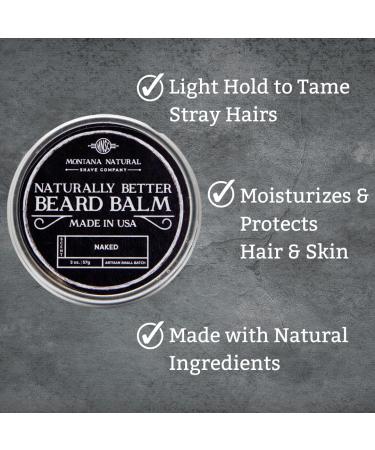 Buy MNSC Small Batch Unscented Beard Balm - All-Natural Hypoallergenic Handmade in USA - Perfect for a Naturally Better Beard - International Shipping Available - Buy Online on GoSupps.com