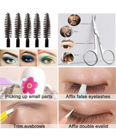 Stainless Steel Precision Tweezers Set with Leather Case - 6 Piece Ingrown Hair and Lash Extension Removal Kit for Women - Perfect Gift Idea - Buy Online on GoSupps.com