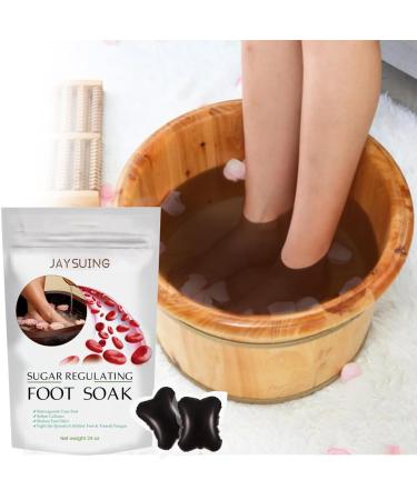 Oveallgo Sugar Regulating Foot Soak Herbal Detox Cleansing Foot Soak Beads Herbal Detox & Shaping Cleansing Foot Soak Beads Sugar Control Therapeutic Foot Soak (White) - Buy Online on GoSupps.com