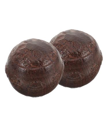 Beaupretty 1 pair of fitness handball massage and health handball handles for players bowl markings meditation balls Balls Balls for stress relief wood outside in the middle background