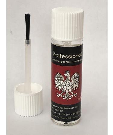 PROFESSIONAIL Anti Fungal Nail Treatment - 10ml - Stop Toenail & Fingernail Infections - Max Strength Fungus Remover - Discolouration Brittle Cream Cracked Nails- Extra Strength That Works! - Buy Online on GoSupps.com
