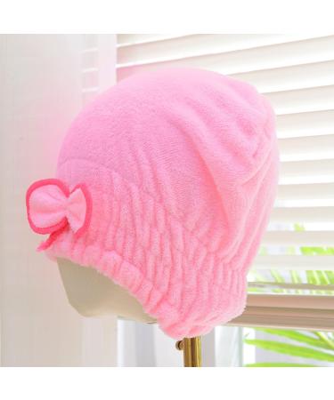 3-Pack Microfiber Hair Drying Cap Towels - Super Absorbent Hair Turban Wrap for Girls and Women - Fast Drying Shower Cap (Red Pink Yellow) - Buy Online on GoSupps.com