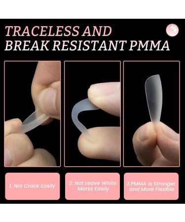 Lea-Shall Nail Tips Set 240 Pre-Shaped Almond Gel Nails 12 Sizes | Full Cover Artificial Nail Tips for Stunning Acrylic Nail Designs - Buy Online on GoSupps.com