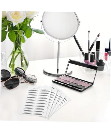 NOLITOY 10 Sheets Imitation Eco Eyebrow Sticker Stickers 4d Eyebrows Women Artificial Eyebrow Tattoos 3d 21.5X14cm Black - Buy Online on GoSupps.com