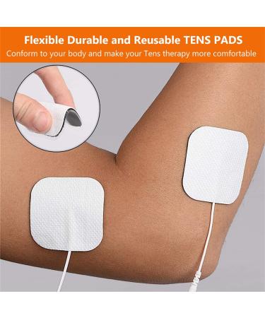 24PCS TENS Unit Replacement Pads 2X2 - Reusable Electrode Patches for AUVON TENS & TENS 7000 - 24 Pieces Set - Buy Online on GoSupps.com