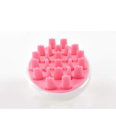 Zyllion Hair Shampoo Brush Scalp Massager for Dandruff Removal & Hair Growth - Pink (ZMA-12-PK) - Buy Online on GoSupps.com