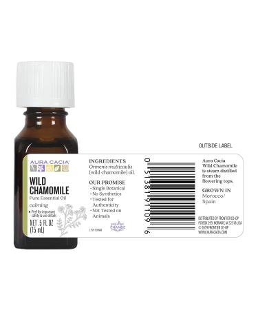 Buy Aura Cacia Calming Wild Chamomile Essential Oil - 0.5 fl oz | International Shipping Available - Buy Online on GoSupps.com