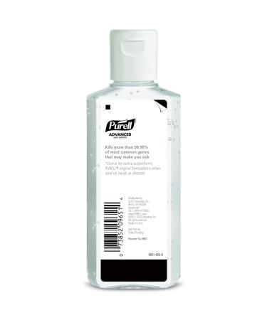 PURELL Advanced Hand Sanitizer 4 fl oz Flip-Cap Bottle - Pack of 24 | First Aid Providers Refreshing Gel - 9651-24 - Buy Online on GoSupps.com
