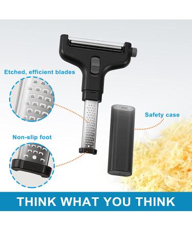 Adjustable Wire Cheese Slicer & Grater - Durable Lemon Zester, Parmesan, Mozzarella, Cheddar Cutter - BPA Free - Buy Online on GoSupps.com