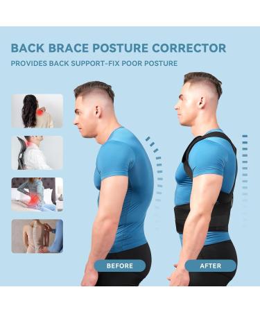 Back Brace Posture Corrector for Men & Women | Lumbar Support & Pain Relief | Scoliosis & Hunchback Solution (Medium - Buy Online on GoSupps.com