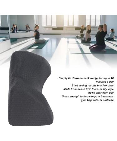 Neck Wedge Bed Sleeping Stretching Pillow Cervical Wedge Temporal Mandibular Joint Relieving Device Cervical Traction Discomfort Relieve Jaw Release Tool (Black) - Buy Online on GoSupps.com