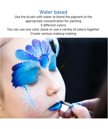  YIZISECCE For children for face and body painting 5 colors 30g water-soluble washable makeup pigment for holiday festivals (27) - Buy Online on GoSupps.com
