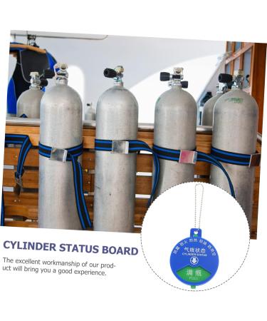 Healvian 3pcs Signage Labels Emblems Cylinder Status Sign Hospital Cylinder Status Plate Oxygen Tank - Buy Online on GoSupps.com