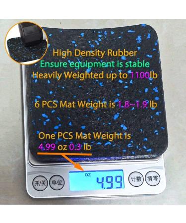 BestXD Treadmill Mat Pads - High Density Rubber Exercise Equipment Mat (6 PCS) - Buy Online on GoSupps.com