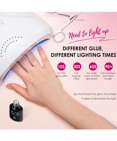 Gel Nail Glue 8ml Nail Glue UV Gel for Acrylic Nails 6 in 1 UV Nails Glue Base Coat for Nail Tips Long Lasting Extra Strong Nail Building Extension Gel Nail Glue for False Nails - Buy Online on GoSupps.com