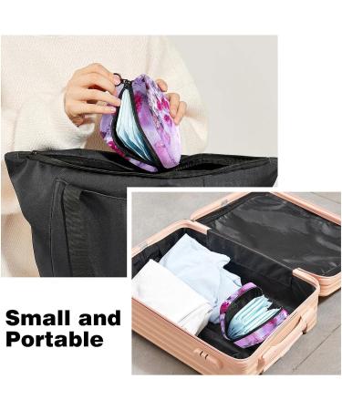 Floral Menstrual Cup & Sanitary Napkin Storage Bag - Roses & Butterfly Design | Portable Menstruation Pads Pouch for Girls & Women (Color 2) - Buy Online on GoSupps.com