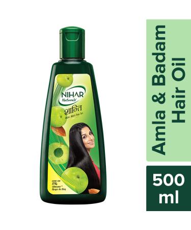 Nihar Naturals Shanti Badam Amla Hair Oil - 500ml | Nourishing & Strengthening Hair Oil for All Hair Types - Buy Online - Buy Online on GoSupps.com