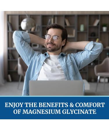 Magnesium Glycinate 500mg | Chelated for High Absorption | Muscle Relaxation Bones Heart Nerve Rest & Calm Support for Women & Men | Magnesium Chelate Supplement & Bisglycinate Complex | 120ct Magnesium 500 - Buy Online on GoSupps.com