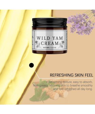 Wild Yam Cream Wild Yam Cream For Menopause Natural Relief For Perimenopause Symptoms Advanced Plant-Based Formula Wild Yam Moisturizing Cream Hormonal Balance Cream For Women (60g) - Buy Online on GoSupps.com