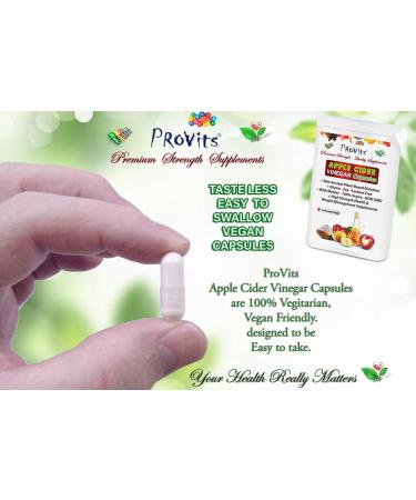 Apple Cider Vinegar Capsules 1200mg - Natural Weight Loss & General Health Supplements - Vegan Friendly - High Strength with Probiotics & Antioxidants - Buy Online on GoSupps.com