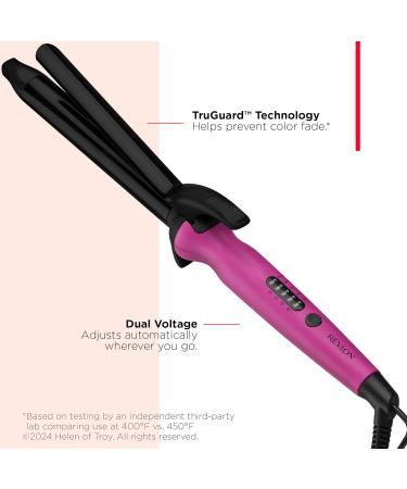 REVLON Easy Heat 1 Inch Precision Curling Iron - Pink | International Shipping Available - Buy Online on GoSupps.com