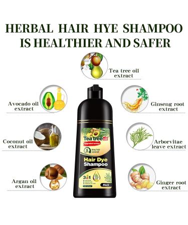 Buy Herbal Instant Hair Color Shampoo - 100% Gray Coverage Ammonia-Free Brown | 3-in-1 Fast and Lasting Dye for Men & Women - Ship Internationally - Buy Online on GoSupps.com