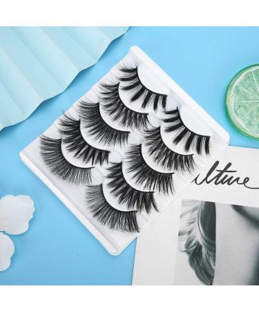 10 Pairs 6D False Eyelashes - Professional Long Thick Black Fiber Lashes | International Shipping - Buy Online on GoSupps.com