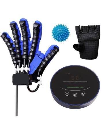 Rehabilitation Robot Gloves Finger Orthosis Stroke Hemiplegia Rehabilitation Training Equipment Finger Rehabilitation Gloves for Hand Function Recovery(Size:XL Color:Blue Right Hand) X-Large Blue Right Hand