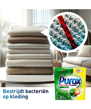 PUROX CAPS UNIVERSAL Washing Caps for Colored Textiles - 22 WL 396g Unscented Doypack Detergent - 22 Pieces | International Shipping - Buy Online on GoSupps.com