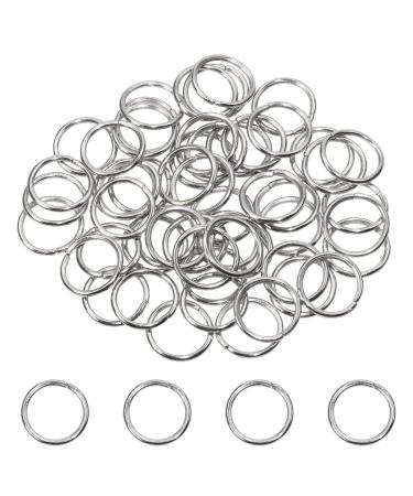 Shapenty Stainless Steel Open Jump Rings Connector Split Rings for Keychain Necklace Bracelet Earring Pendant Jewelry Finding Making Charm Crafting  100PCS (10mm)