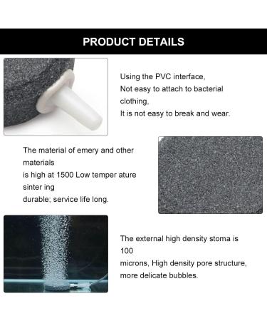 Air Stones for Aquariums - 4cm Oxygen Stone Discs for Air Pumps | 2-Pack Bladder Siphon for Fish Tanks Buckets & Small Ponds - Buy Online on GoSupps.com