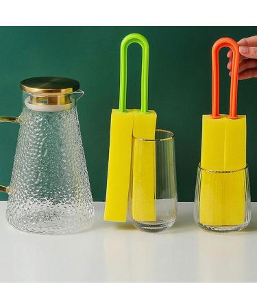 Cup Cleaner Brush Water Absorbing Sponge Bottle Brush Soft and Flexible Sponge for Thorough Cleaner Bottle Sponge Brush - Buy Online on GoSupps.com