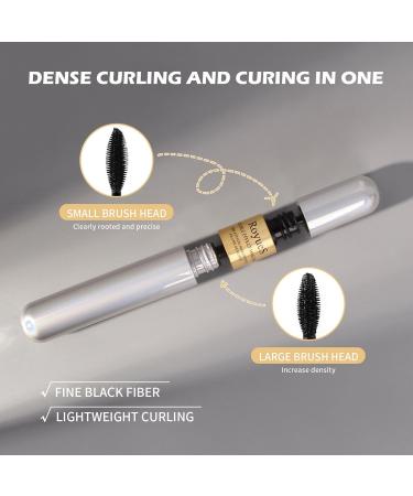 Mascara Waterproof | Black Waterproof Voluminous Double Effect Essence Mascara for Lifting Curling Multiplying. Feathery Soft Full Lashes Eye Makeup - Buy Online on GoSupps.com