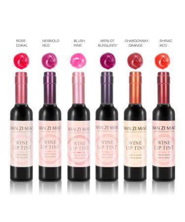 PEPHUCA 6 Color Wine Lipstick Gloss Set | Waterproof, Long-Lasting & Moisturizing Matte Lipstick | Non-Stick Cup Lip Gloss - Buy Online on GoSupps.com