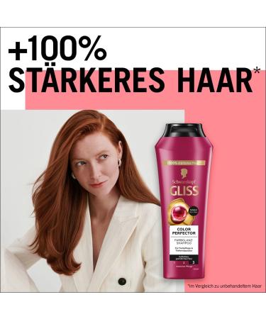  Gliss Kur Gliss Colour Perfector 10-pack of shampoos for coloured highlighted and colored hair with hyaluronic complex and cranberry extract 10 x 250 ml - Buy Online on GoSupps.com