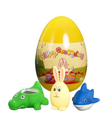 Doli Alligator Baby Bath Thermometer & Toy | Novelty Shower Favor for Infants & Toddlers | Yellow Squirting & Squeaking Toy - Buy Online on GoSupps.com