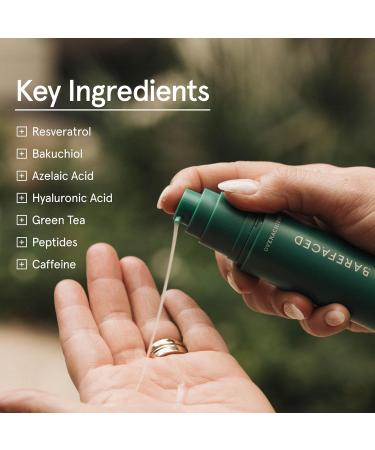 Barefaced Overachiever 1 Fl Oz 10-in-1 Skin Booster with Bakuchiol Resveratrol & Green Tea Retinol Alternative Hydrates Minimizes Pores & Fine Lines - Buy Online on GoSupps.com