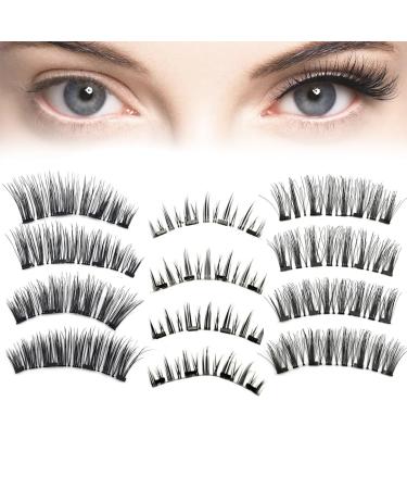 Lumentes Magnetic Eyelashes Lumentes Reusable Magnetic Eyelashes Lumentes Magnetic Lashes Lumentes Eye Lashes Magnetic With Applicator No Glue or Liner Needed Reusable Magnetic Eyelashes (F)
