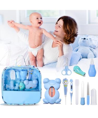Idota Baby Care Set - 13 Piece Newborn First Aid Kit (Blue) | Essential Infant Health Supplies for International Shipping - Buy Online on GoSupps.com
