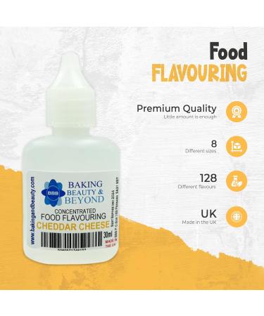 Baking Beauty and Beyond Concentrated Food Flavouring Oil -Food Grade Flavours Oil for Candy Making Baking Lip Balm and Gloss -Cheddar Cheese(10ml) - Buy Online on GoSupps.com