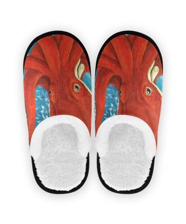 Puxuquay slippers for women watercolor ink fish slippers bedroom shoes slippers for women men children children for interior 35/39 EU