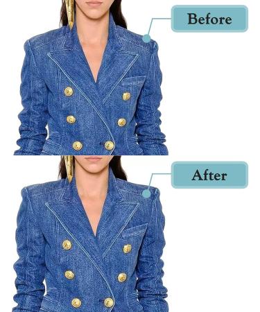Sponge Shoulder Pads Set-in Inserts for Jacket Blazer Coat Dress - 4 Pairs Cotton Shoulder Enhancers for Women Men - Sewing Foam Padding Accessories - Buy Online on GoSupps.com
