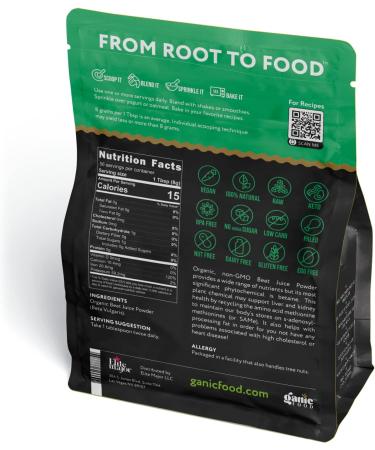 Organic Beet Root Juice Powder - 16 Oz | Boost Energy & Health | Premium Quality - Buy Online on GoSupps.com