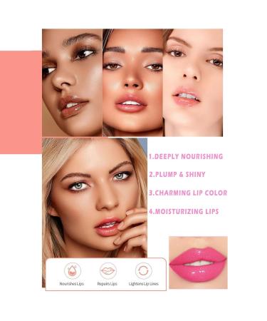 Magic Colour Changing Lip Oil | 2024 Hydrating Glitter Lip Gloss | Long Lasting Non-Sticky Lip Stain - 6.5ml - Buy Online on GoSupps.com