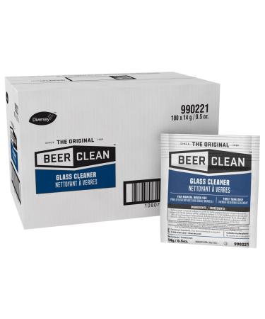 Diversey 990221 Beer Clean Glass Cleaner (0.5 Ounce, 100-Pack) 0.5 Ounce (Pack of 100)