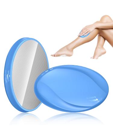 Nano hair remover for women and men crystal hair wheelers for hair removal - portable crystal magical hair removal device - pain -free solution for back arms and legs (blue)