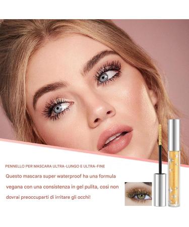 Glitter mascara for eyelashes - Glitter mascara eyeshadow Glitter mascara for women Colorful mascara with sparkling diamonds Lengthening and volumizing glitter mascara Eyelashes - Buy Online on GoSupps.com