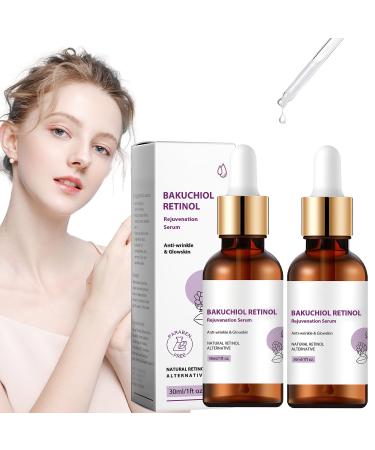2 PCS Venature Bakuchiol Retinol Rejuvenation Serum Bakuchiol Retinol Serum Korean for Face Retinol Serum for Wrinkles Reduce Wrinkles