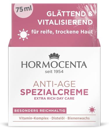 Hormocenta Special Anti-Aging Cream 75 ml Revitalizing anti-aging care with vitamin complex beeswax and safflower oil particularly rich care (1 x 75 ml) - Buy Online on GoSupps.com