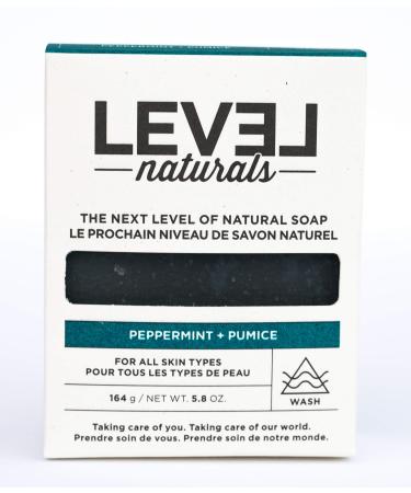 Bar Soap Natural Nourishing Vegan Cruelty-Free Non-Irritating Made in USA For Men and Women Face and Body Hand-Poured And Cold-Pressed Soap (Peppermint + Pumice) Peppermint Pumice